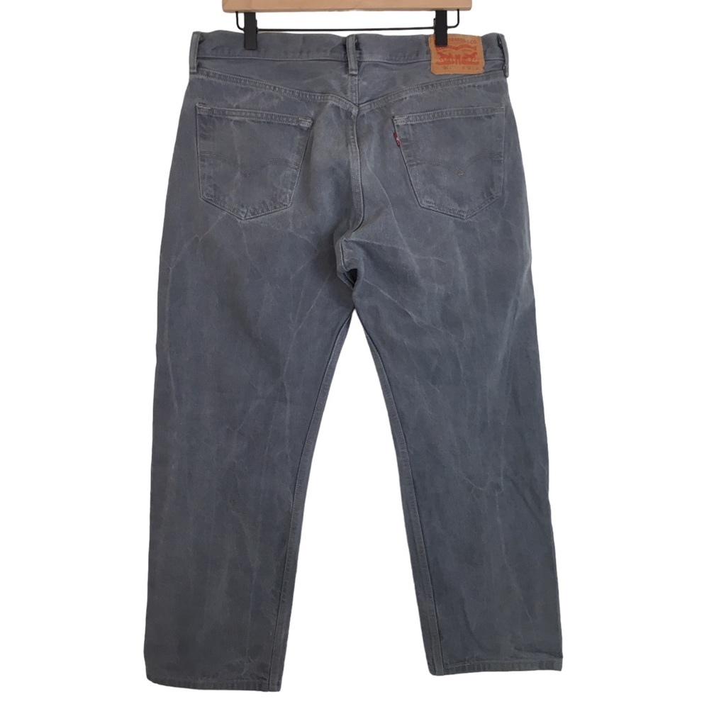 Levis 501 Mens Jeans Gray 38 Fits 34